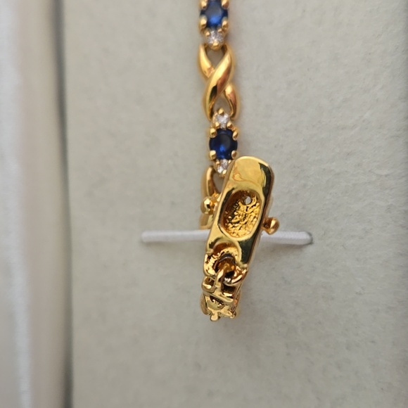 Kay Jewelers Sapphire And Diamond Accent Bracelet
